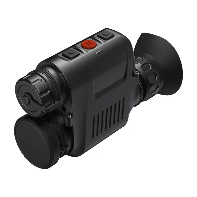 흰색 배경에 THM10 모델 사냥용 비녹 열 단안경